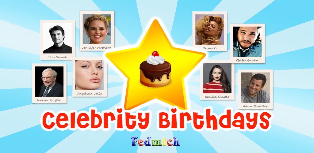 Celebrity Birthdays - Android App