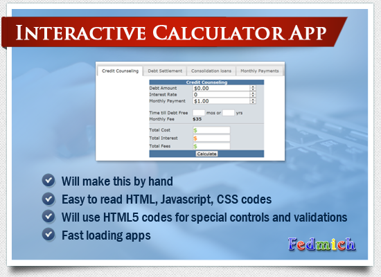 Interacive Calculator apps